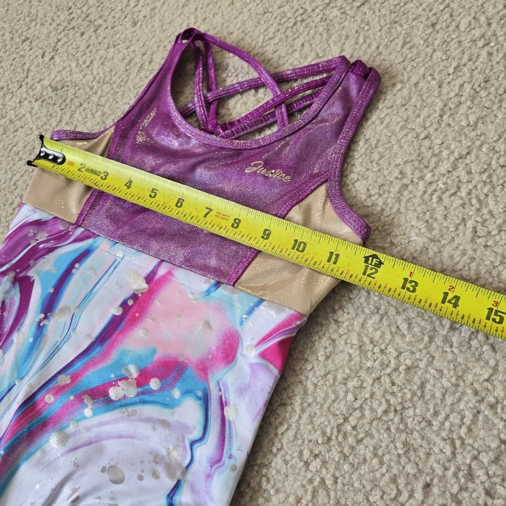 Girls Youth 7 8 Justice Leotard - Picture 5 of 9